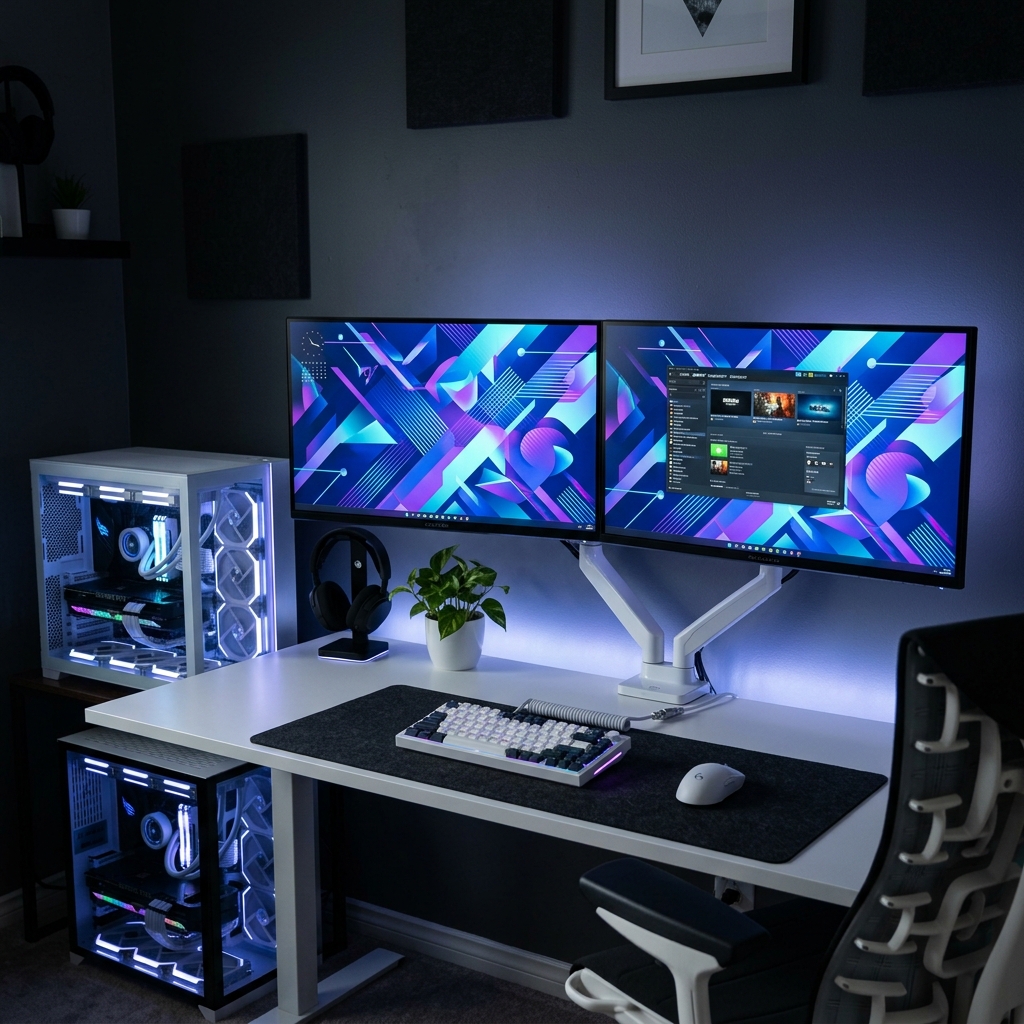 Modern gaming setup